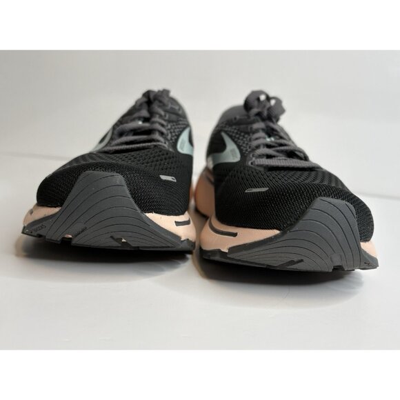 Brooks Ghost 14 Womens 7 B Black Pink Cushion Neutral Running Shoes 1203561B026 - Picture 7 of 16